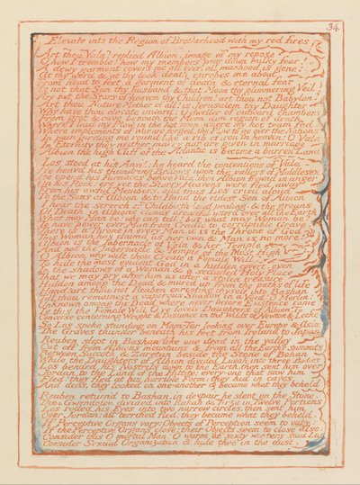 Jérusalem, Planche 34 - William Blake